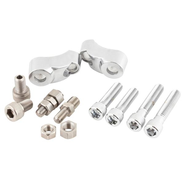 キジマ(Kijima) バイクパーツ フロントウインカーステーセット インナーチューブ φ39用 ポリッシュ HD-019011