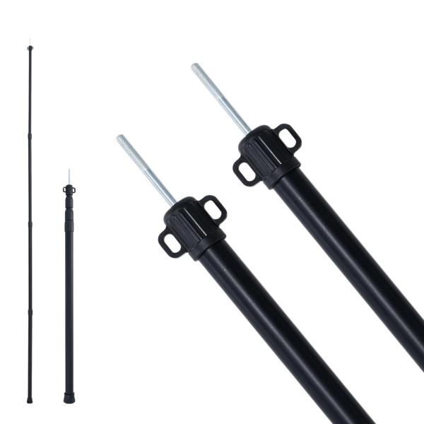他サイト： MOON LENCE テントポール 伸縮式 4継無段階調節 最大直径31mm 高さ81-260cm アルミ合金 ポール タープポール 伸縮ポール 収納の商品画像