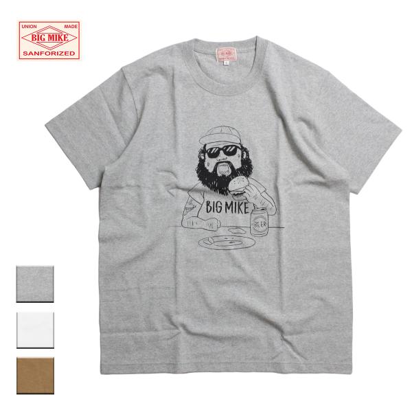 ビッグマイク Tシャツ メンズ 半袖 ブランド おしゃれ アメカジ レディース ヘビーウェイト ハンバーガー イラスト キャラクター 白 Bgm Blueism 通販 Yahoo ショッピング