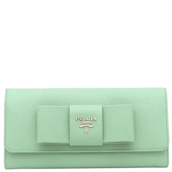 プラダ サフィアーノフィオッコ リボン長財布 1MH132 SAFFIANO（PRADA） プラダ 長財布 リボン フラップ ウォレット 1MH132