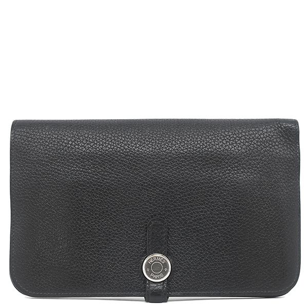 エルメス HERMES 長財布 ドゴンGM デュオ ブラック HERMES（エルメス） 長財布 ドゴンデュオ ドゴンGM トゴ ブラック 黒