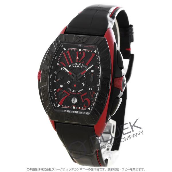 【大特価】フランクミュラー　franckmuller コンキスタドール　クロコ メーカーOH済】【中古】 FRANCK MULLER (フランク・ミュラー