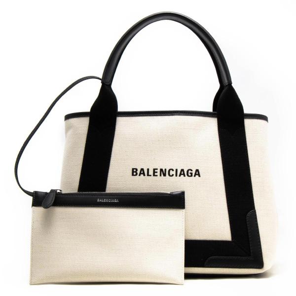 2022年限定カラー BALENCIAGA ネイビー カバス S レザー トートバッグ