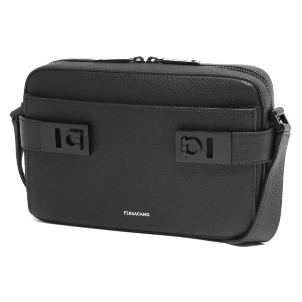 フェラガモ バッグ メンズ FERRAGAMO ガンチーニ ショルダーバッグ 241304 0188 ミッドナイト FERRAGAMO（フェラガモ） ショルダーバッグ/クロスボディ バッグ