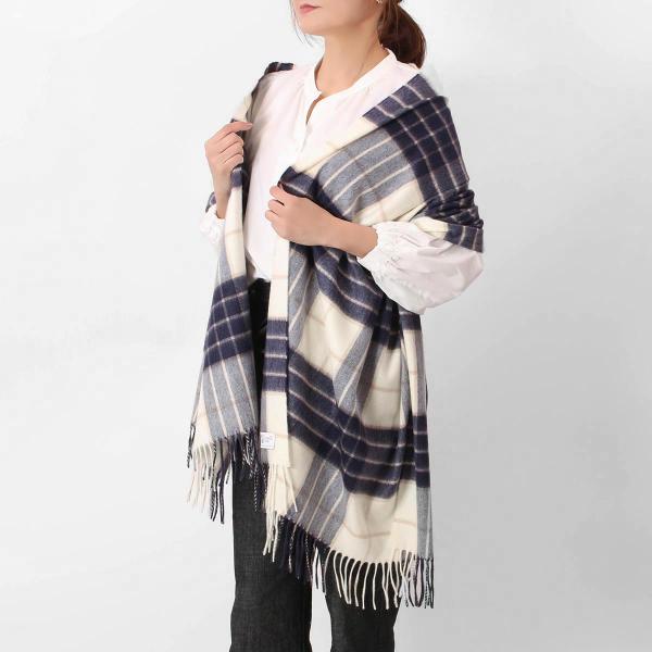 美品 ジョンストンズ カシミヤ100％ 中判ストール チェック ノックモア ♡Johnstons カシミヤ大判ストール Knockmore♡ ⁡ ⁡ Plus Johnstons
