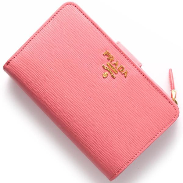 プラダ 二つ折り財布 F0410 財布 Prada レディース ヴィッテロ 二つ折り財布 ムーヴ ゼラニウムピンク 1ml225 2ezz F0410 Prada Lwpr1ml2252ezzf0410 ブランドバッグ ブルーク