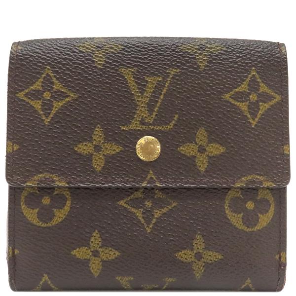 【美品】LOUISVUITTON二つ折り財布 モノグラム ブラウン M61652 LOUIS VUITTON VUITTON/ルイヴィトン ポルトモネビエ カルト