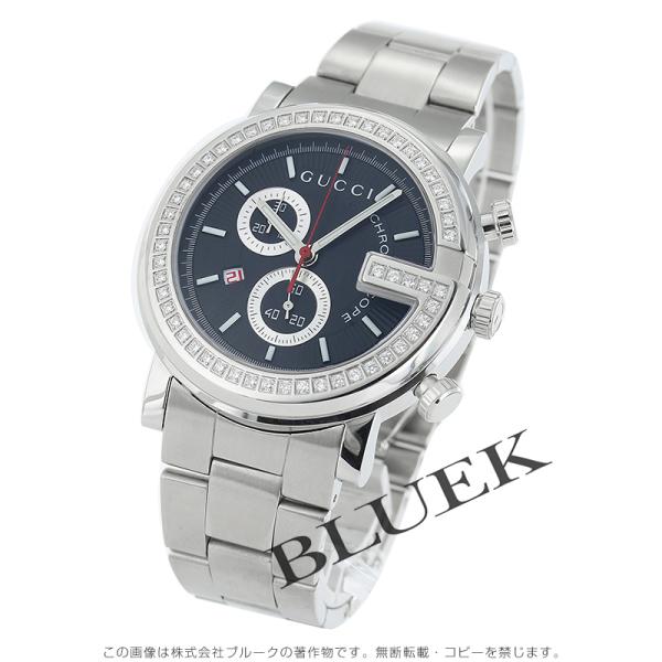 GUCCI（グッチ） 【新品】グッチ Gラウンド クロノグラフ ダイヤ