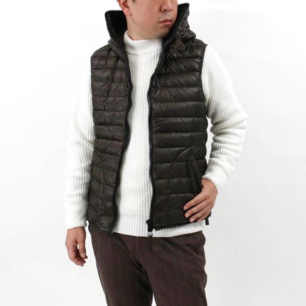超目玉 良品✨DUVETICA ダウン ジップアップ ベスト size40 フードあり
