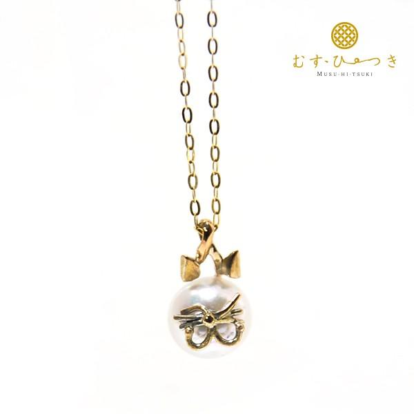 K18アコヤ真珠とアコヤケシパールネックレス137