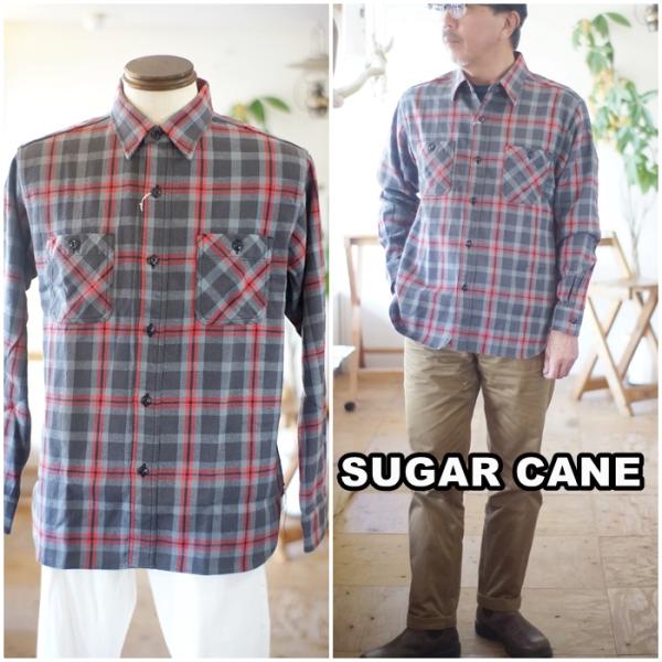 SUGAR CANE sugarcane シュガーケーン ツイルワークシャツ ネルシャツ