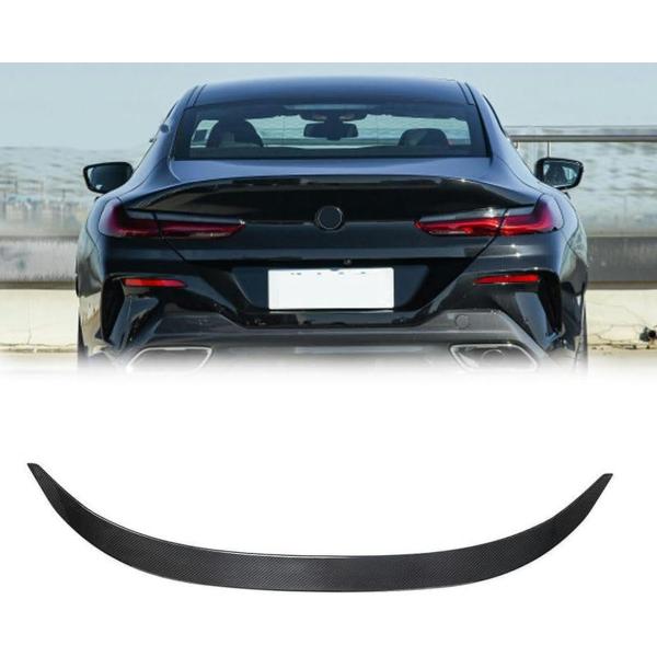 車のリアスポイラー Bmw 8 シリーズ G16 M8 グランクーペセダン 4 ドア 2019-2021 用、トランクリップスポイラーカーボンファイバーリアスポ