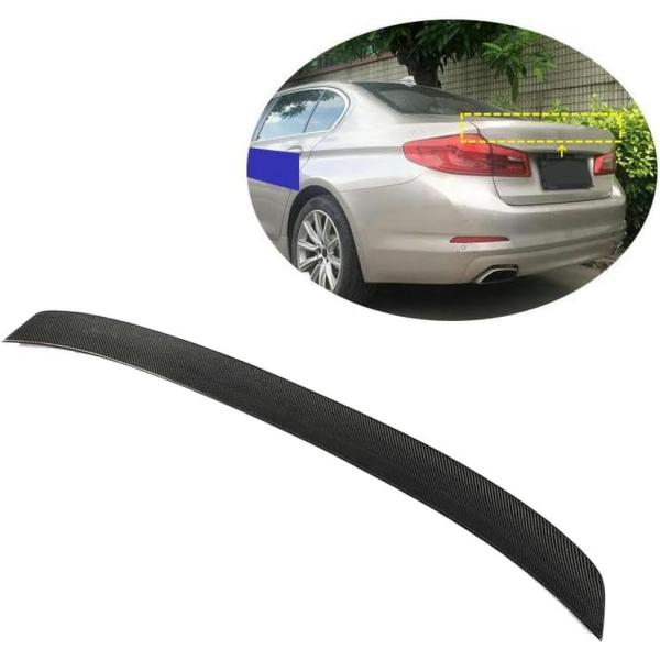 車のリアスポイラー Bmw 5 シリーズ G30 G38 F90M5 2017 2018 2019 用、トランクリップスポイラーカーボンファイバーリアスポイラー