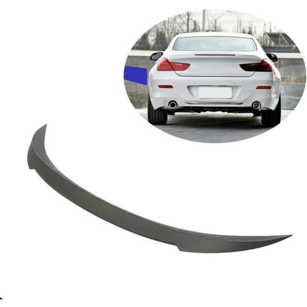 車のリアスポイラー Bmw 6 シリーズ F12 コンバーチブル 2013-2018 用、トランクリップスポイラーカーボンファイバーリアスポイラーウイングリップ