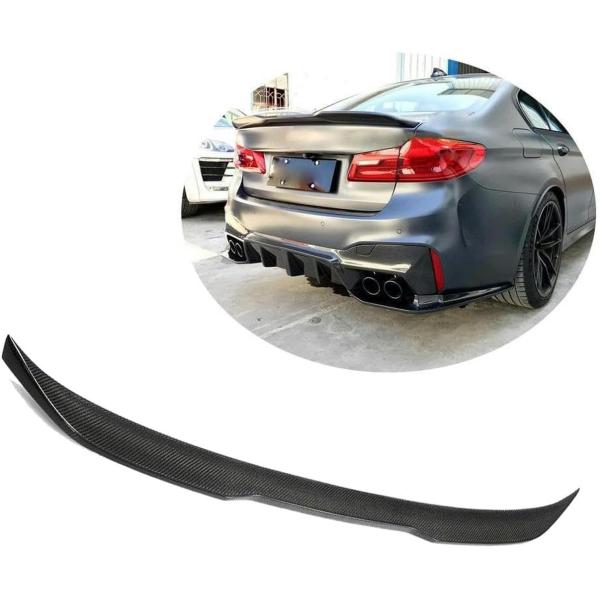 車のリアスポイラー Bmw 5 シリーズ G30 G38 F90 M5 セダン 4 ドア 2018-2022 用、トランクリップスポイラーカーボンファイバーリア