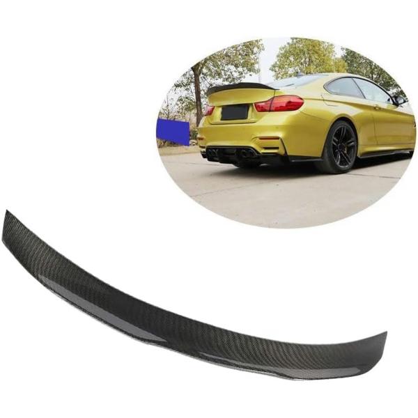 車のリアスポイラー Bmw F82 M4 クーペ 2014 2015 2016 2017 用、トランクリップスポイラーカーボンファイバーリアスポイラーウイングリ
