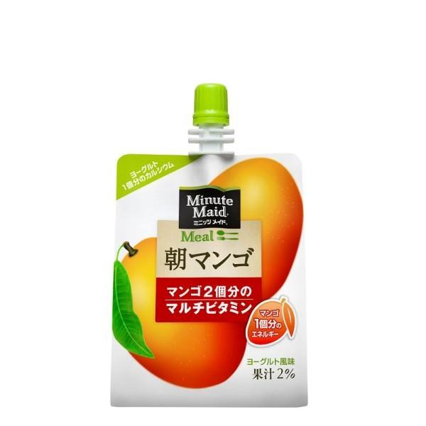 ミニッツメイド 朝マンゴ 180g 6本 6本 1ケース ゼリー飲料 ダイエット食品 売買 低カロリー パウチ