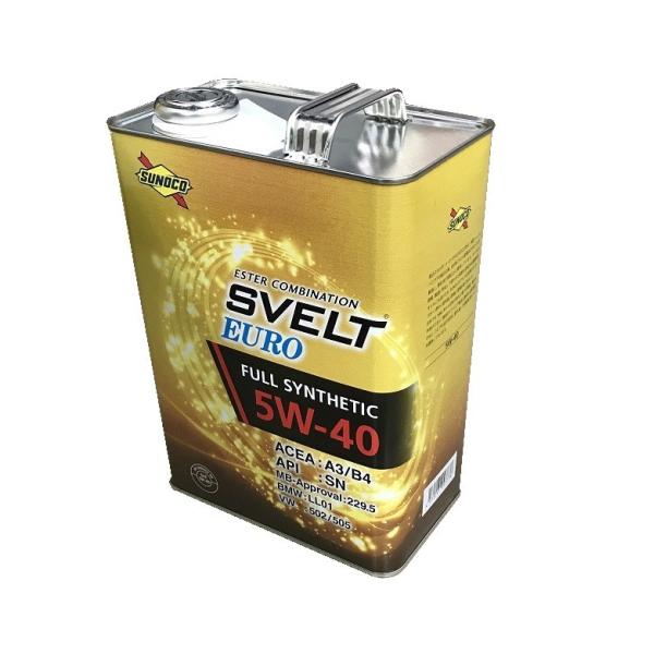 エンジンオイル Sunoco スノコ 5w 40 最安値に挑戦 4l缶 Euro 500