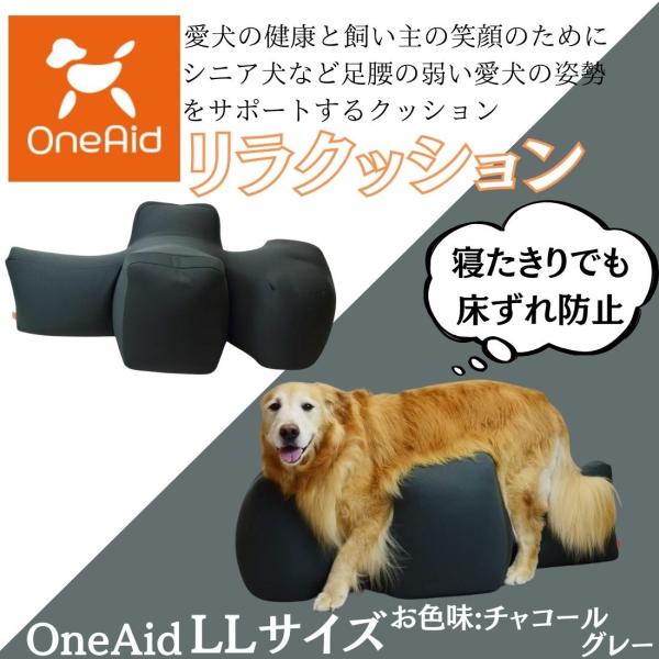リラクッション LL チャコールグレー アロン化成 OneAid リラクッション LL チャコールグレー: 日用品