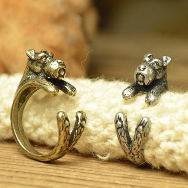シュナウザーリング 犬 犬グッズ 指輪 レトロ 犬モチーフ キュート ロマンティック わんこ好きにはたまらない ミニチュア シュナウザー 送料無料 Buyee Servis Zakupok Tretim Licom Buyee Pokupajte V Yaponii