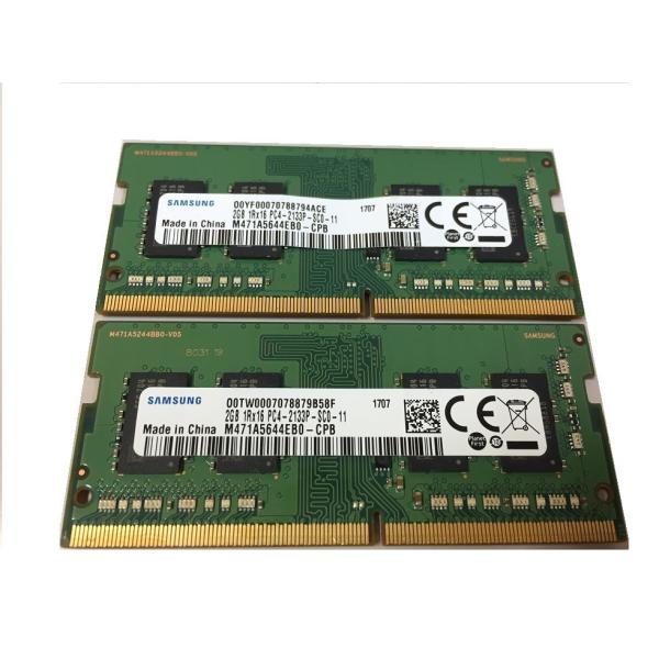 ノートPC用メモリ SAMSUNG PC4-2133P DDR4 17000 1R×16　2GB　2枚組　計4GB★送料無料★保障有