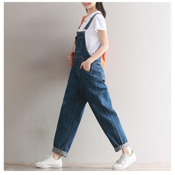 デニムオーバーオール レディース サロペット マキシ丈 ダメージ加工 ゆったり 大きいサイズ ワンピース オールインワン ワイドパンツ 春 夏 秋 冬 Buyee Buyee Japanese Proxy Service Buy From Japan Bot Online