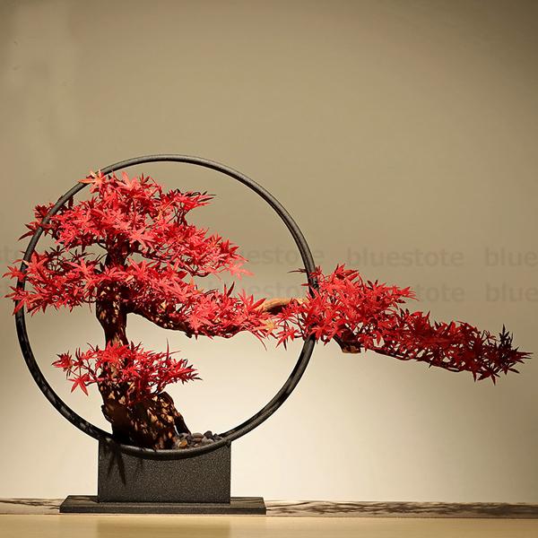 カエデの葉飾り人工植物盆栽 紅葉 人工樹木 人工観葉植物 フェイクグリーン フェイク盆栽 インテリア 装飾 居間 玄関花飾り 禅風 縁起物 Buyee Buyee 日本の通販商品 オークションの代理入札 代理購入