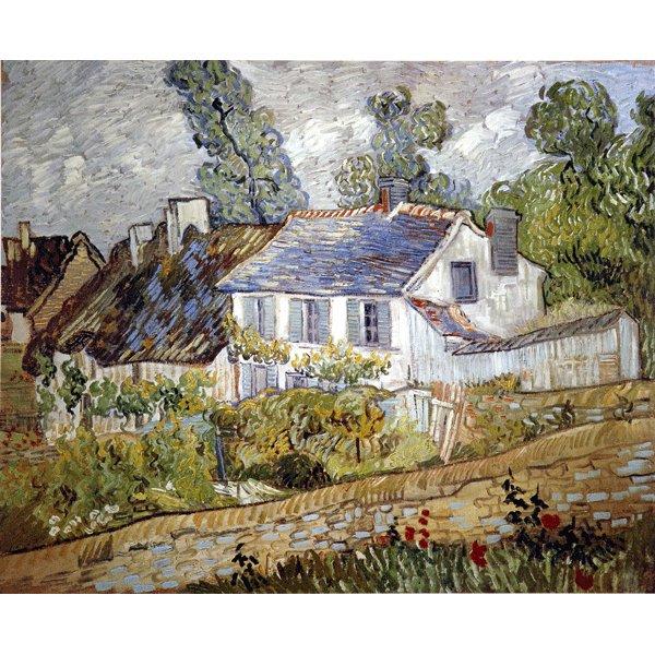 世界の名画シリーズ プリハード複製画 ヴィンセント ヴァン ゴッホ作 美術 工芸品 オーヴェールの家々 代引不可 日本画 絵画 Ds ブルースタイル 店
