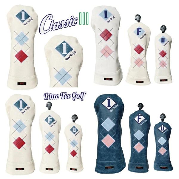 新製品　ブルーティーゴルフ【アーガイル CLASSIC】キャットハンド　ヘッドカバー各種　BLUE TEE GOLF