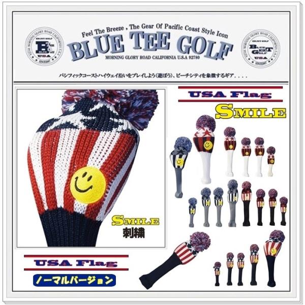 ブルーティーゴルフ　BLUE TEE GOLF 【ＵＳＡ フラッグ Ver,2】 アクリル ニット ヘッドカバー 【カラー：5色】 アメリカン　フラッグ　【Tokyo 新橋店】