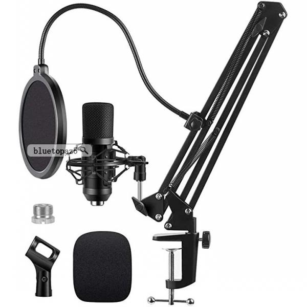 コンデンサーマイク Usb マイク Pc マイクセット マイクスタンド 高音質 アームスタンド付き 録音 生放送 Youtube テ 21d0t1gzsj157 ブルートパーズヤフーshop 通販 Yahoo ショッピング