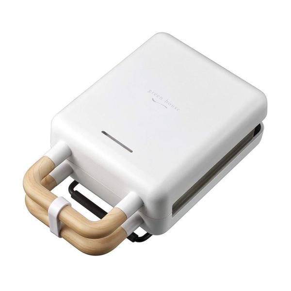 グリーンハウス ホットサンド メーカー ワッフルプレートホットサンドプレート付属