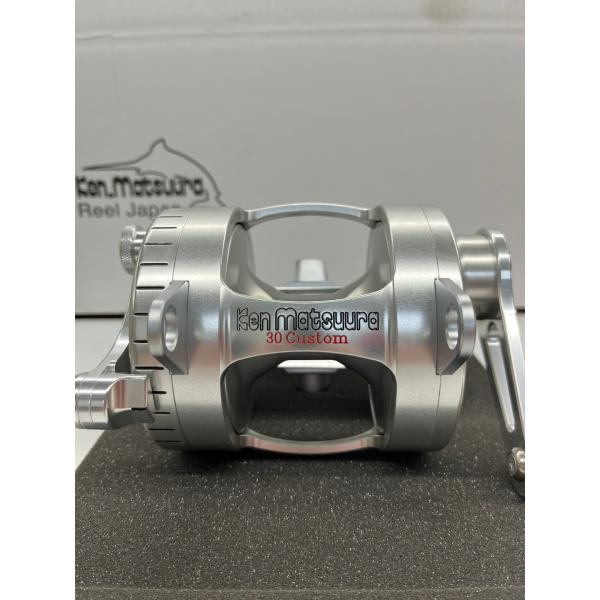 ケンマツ30lbトローリングリール限定クリアーアルマイト