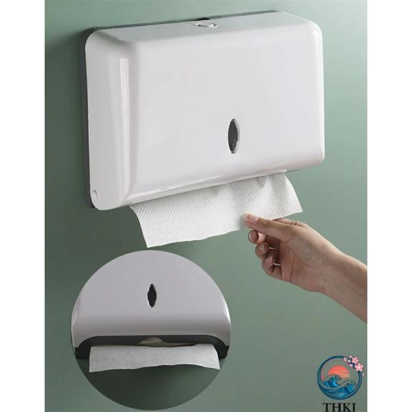 ペーパータオルホルダー ホルダー 壁掛け 小判用 中判用 ハンドタオルディスペンサー ペーパータオルケース 両面テープ ネジ固定 ペーパータオルホルダー 壁掛け