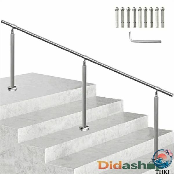 手すり 玄関 屋外 ステンレス鋼手すり 手摺 玄関 180 200 220 240cm 角度調整可能 DIY 簡単な取り付け 荷重 200kg 高齢者 妊婦 子供 リハビリテーション患者