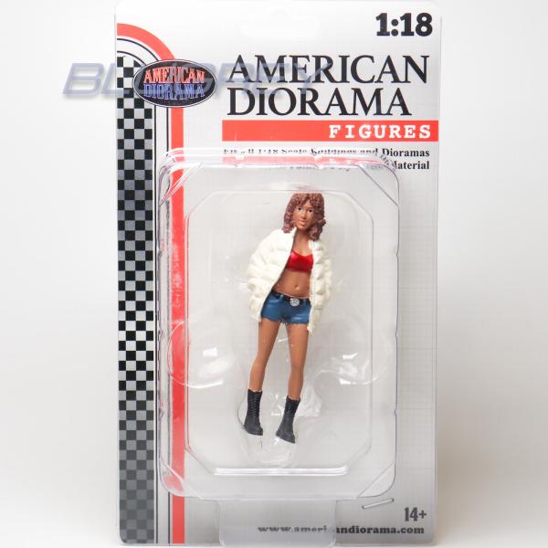 アメリカン ジオラマ 1/18 フィギア ヒップホップガール-3 American