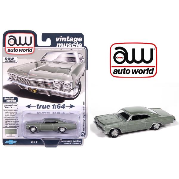 autoworld 1/64 シボレー インパラ SS 1965 グリーン Chevrolet Impala