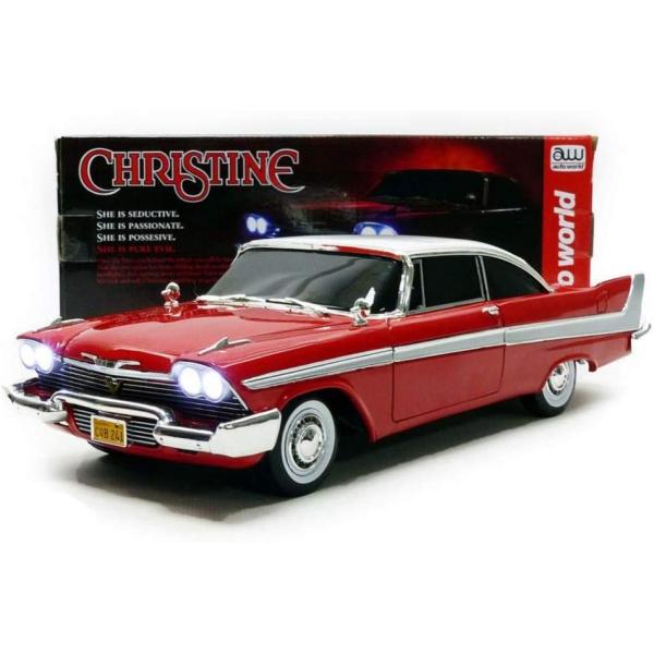 オートワールド　クリスティーン　プリマス　フューリー　部分レストアバージョン！ autoworld 1/64 プリマス フューリー 1958 映画「クリスティーン