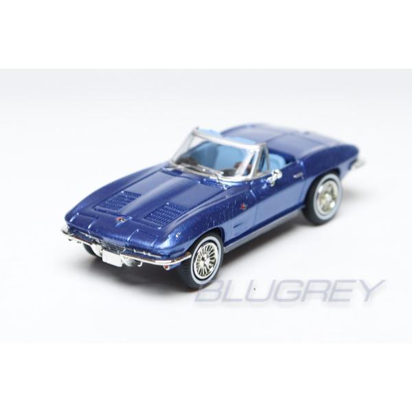 ブレキナ 1/87 シボレー コルベット C2 カブリオレ 1962 ブルー