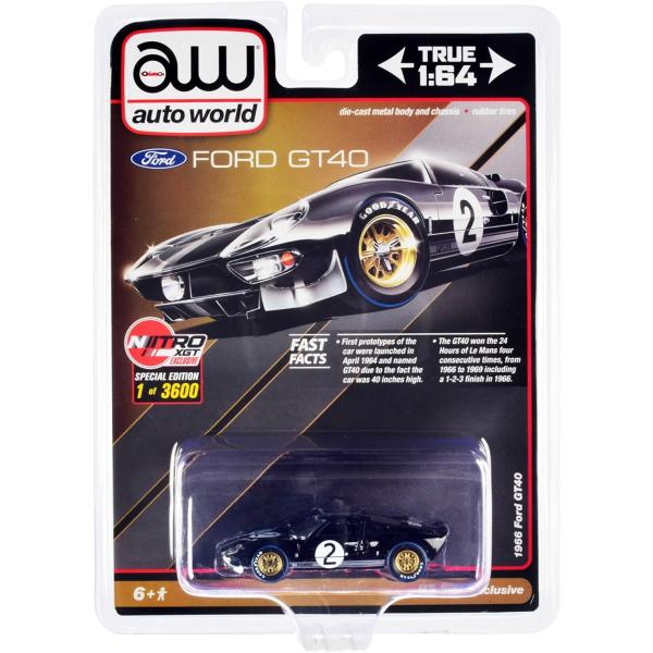autoworld 1/64 フォード GT40 #2 1966 Ford ブラック ルマン24H
