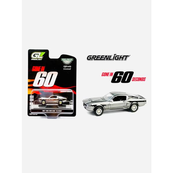 グリーンライト 1/64 フォード マスタング エレノア 1967 シルバークローム 「60セカンズ」 GREENLIGHT Ford Mustang Eleanor
