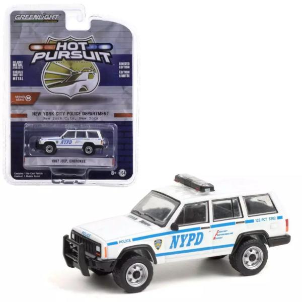 グリーンライト 1/64 ジープ チェロキー 1993 NYPD ニューヨークポリス