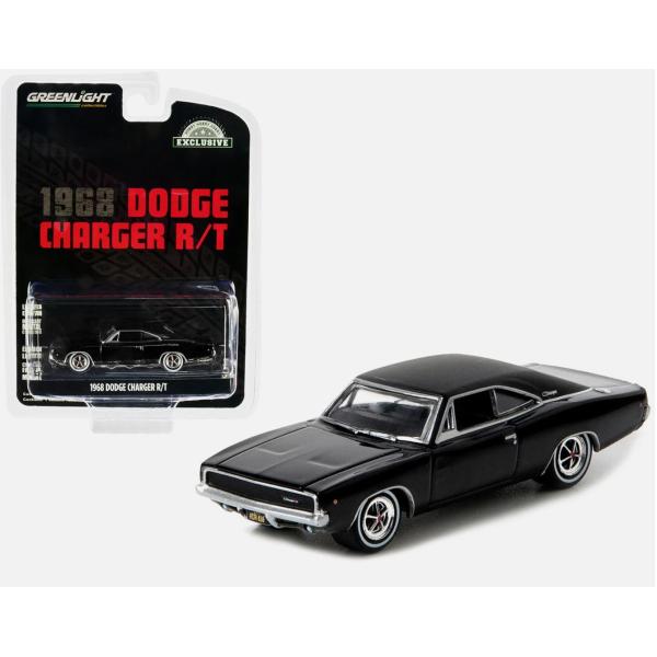 値下げ！グリーンライト　ダッジ　チャレンジャー　チャージャー　シボレー　シェベル グリーンライト 1/64 ダッジ チャージャー R/T 1968 ブラック