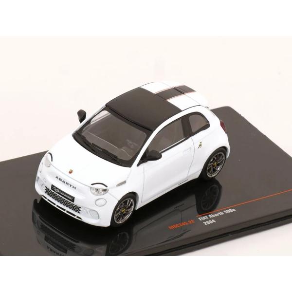 ixo イクソ 1/43 フィアット 500e アバルト 2024 ホワイト IXO Fiat