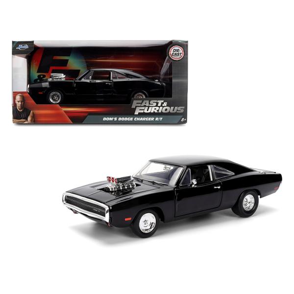 JADA TOYS 1/24 ワイルドスピード ドム ダッジ チャージャー R/T 1970 ブラック Dodge Charger Fast &amp; Furious 9