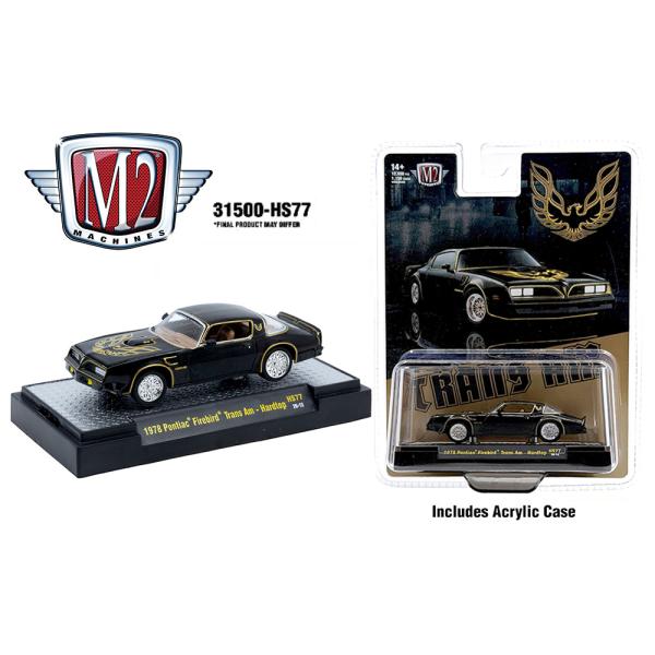 M2 Machines 1/64 ポンティアックトランザム ファイヤバード 1978 ブラック Pontiac Trans Am Firebird ミニカー