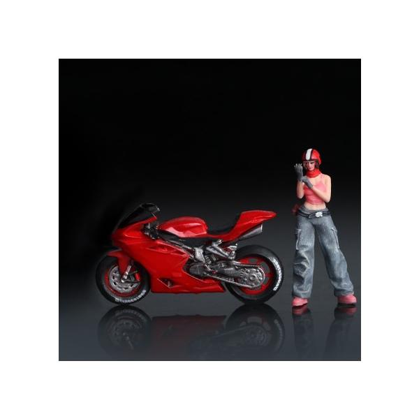 MoreArt 1/64 ドゥカティ & ライダーガール フィギュア レッド Ducati