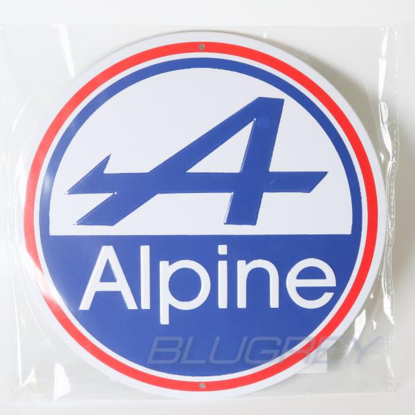 メタルサイン 20cm アルピーヌ ALPINE メタルプレート METAL SIGN ガレージ インテリア