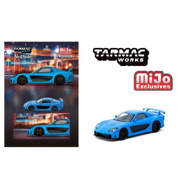 ターマックワークス 1/64 マツダ RX-7 ヴェイルサイド Fortune7 ブルー Tarmac Works Mazda VeilSide MiJo限定