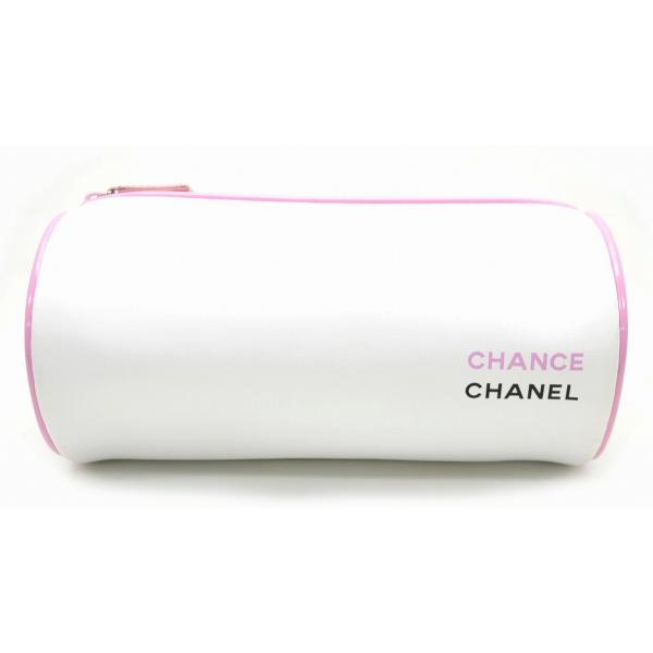 バッグ Chanel シャネル 化粧ポーチ コスメポーチ マルチポーチ ロゴ 合成皮革 ビニール 白 ホワイト ピンク ココ 香水セット U Buyee Servicio De Proxy Japones Buyee Compra En Japon